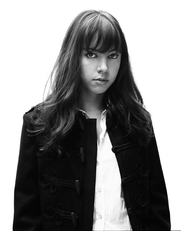 woman in black coat