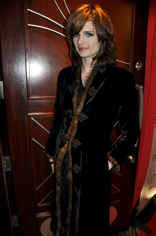 woman in black coat