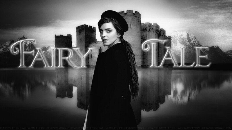Woman in Black Coat — Dramatic, Digital Art, Castle