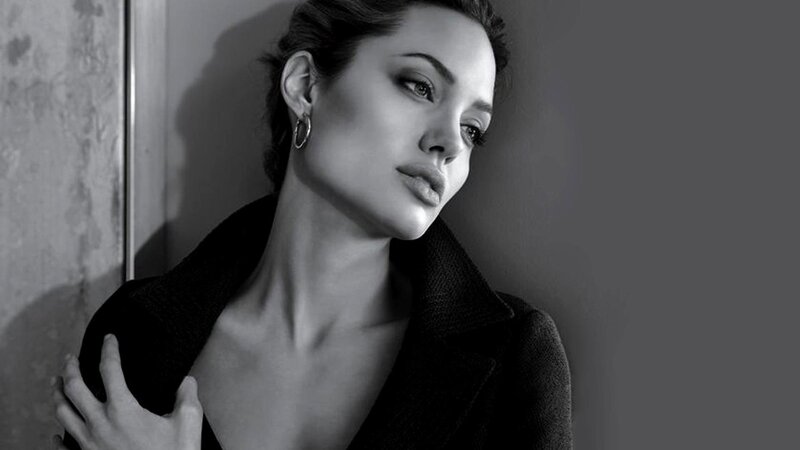 Woman in Black Coat — Dramatic, Photograph, Earring