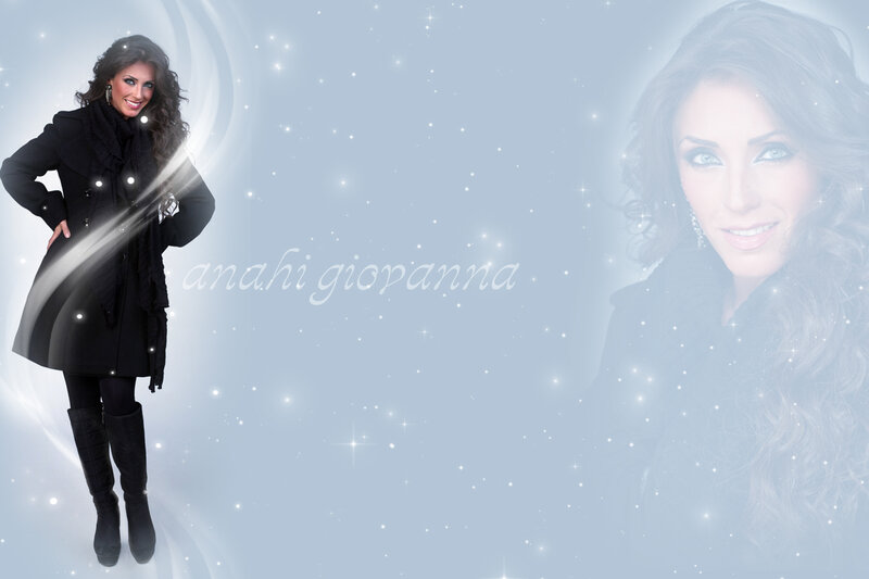 Woman in Black Coat — White, Dreamy