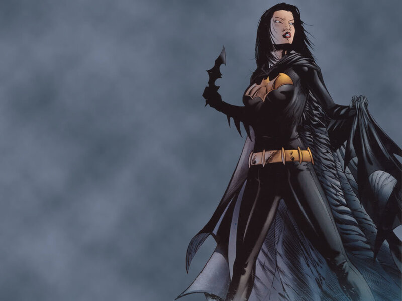 Woman in Black Costume — Dramatic, Night