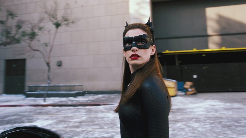 Woman in Black Costume — Dramatic, Winter