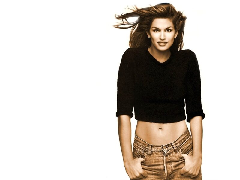 woman in black crop top
