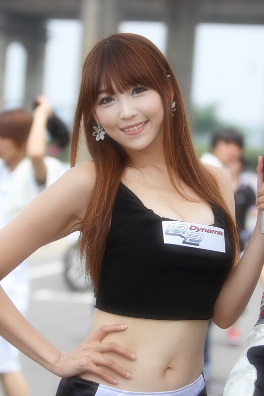 Woman in black crop top