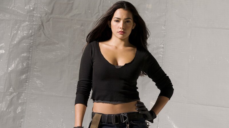 woman in black crop top