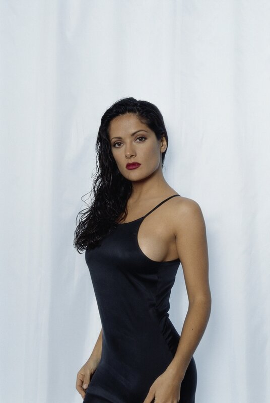 woman in black dress