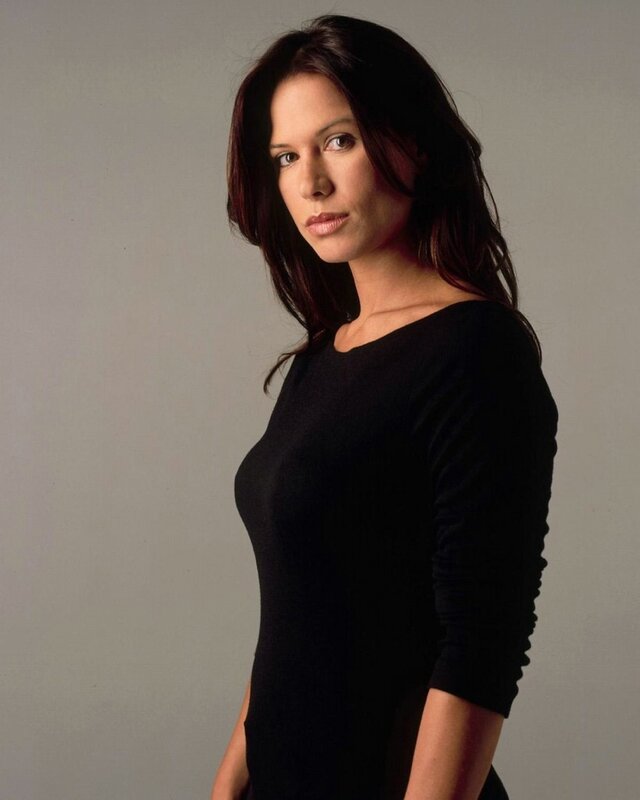 woman in black dress