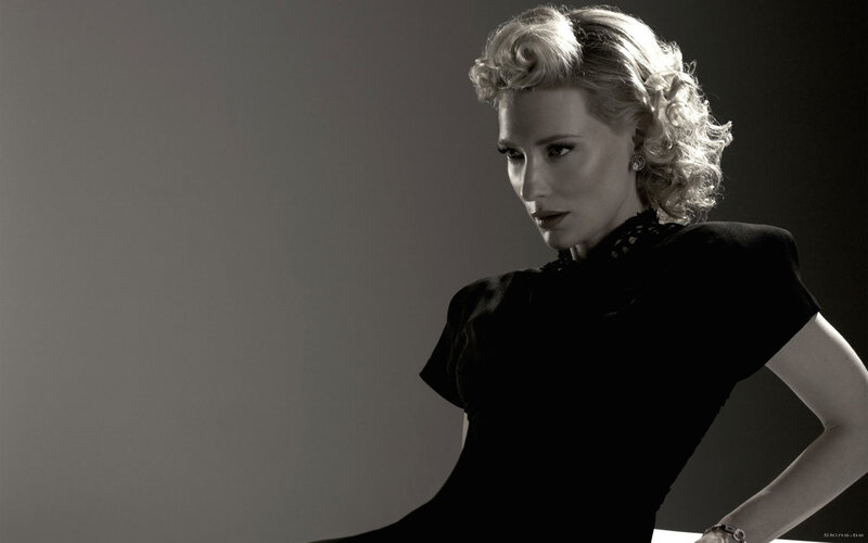 woman in black dress