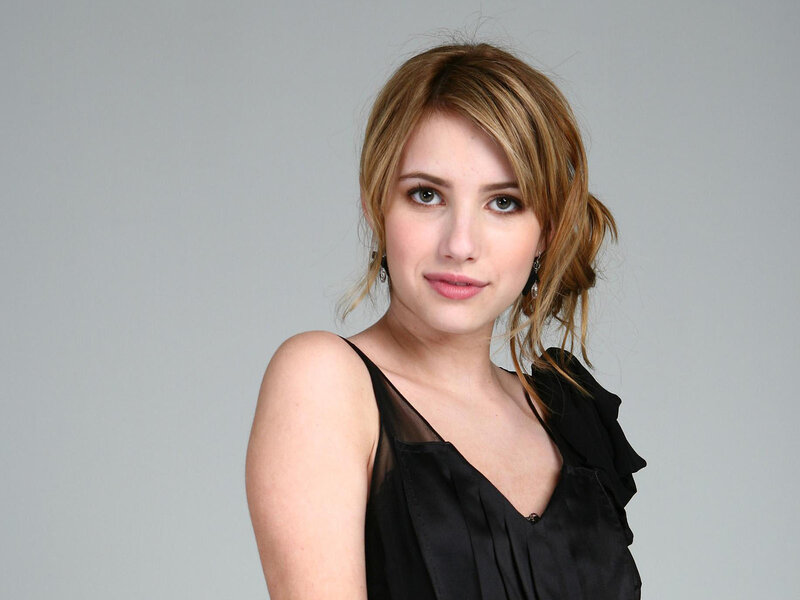woman in black dress