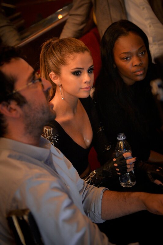 Woman in Black Dress — Attentive, Night