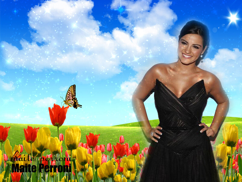 Woman in Black Dress — Blue, Bright, Cheerful