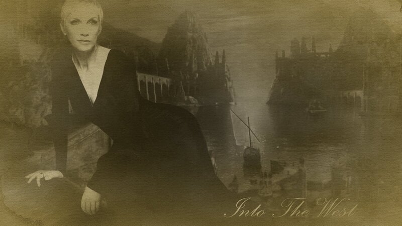 Woman in Black Dress — Brown, Dramatic, Photograph, Castle