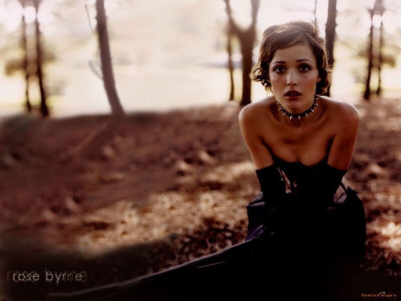 Woman in Black Dress — Brown, Dramatic