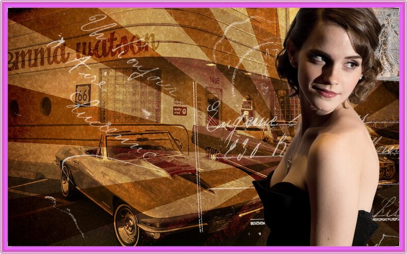 Woman in Black Dress — Brown, Nostalgic, Digital Art