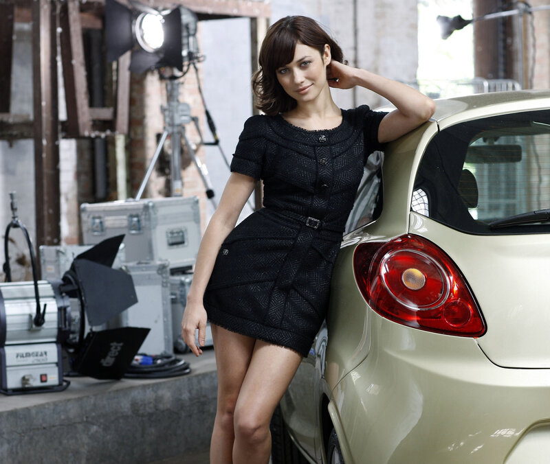Woman in Black Dress — Confident, Photograph, Car