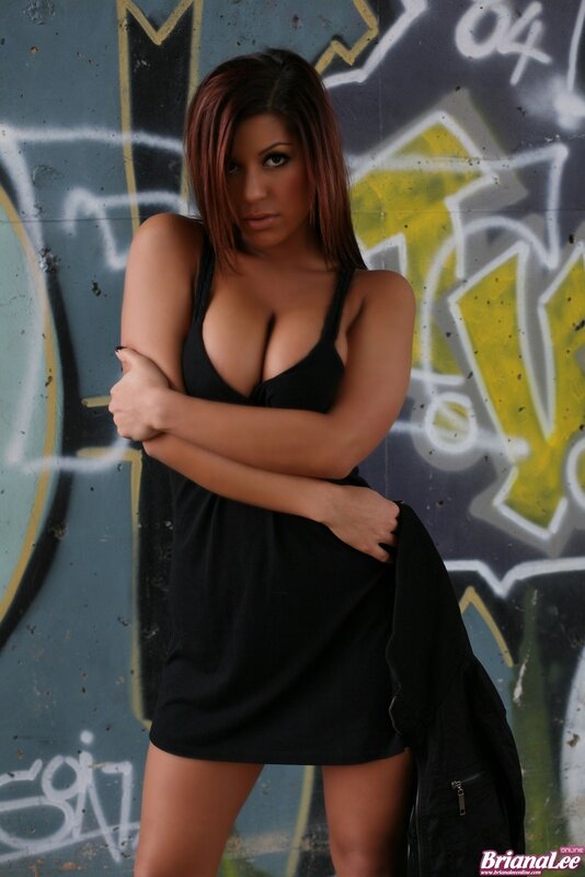 Woman in Black Dress — Confident, Photograph, Graffiti Wall, Jacket