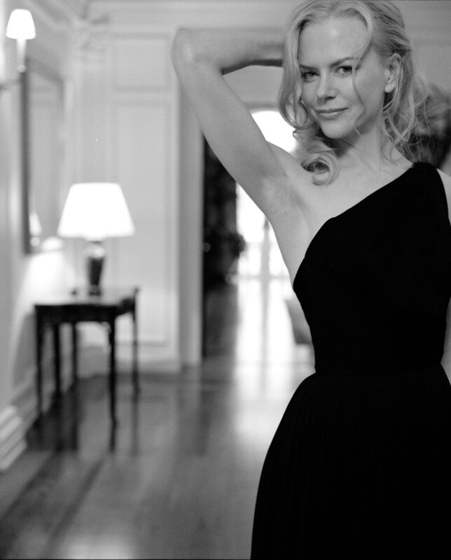 Woman in Black Dress — Confident, Photograph, Lamp
