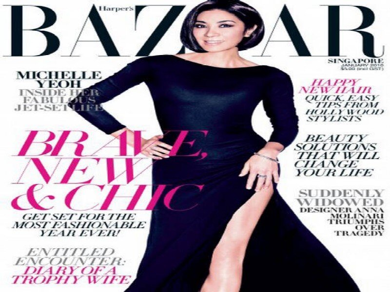 Woman in Black Dress — Confident, Photograph, Magazine Cover