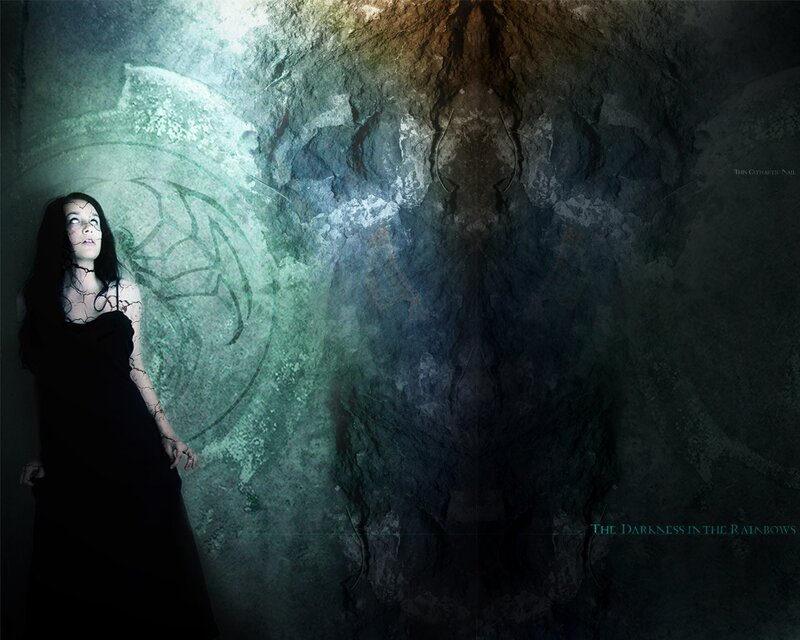 Woman in Black Dress — Dark, Digital Art