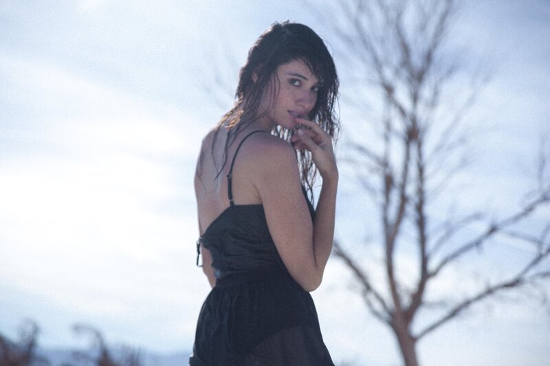 Woman in Black Dress — Dramatic, Afternoon, Photograph, Bare Tree