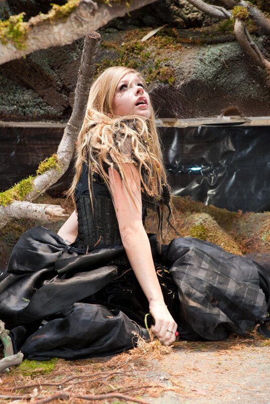 Woman in Black Dress — Dramatic, Afternoon, Photograph, Moss