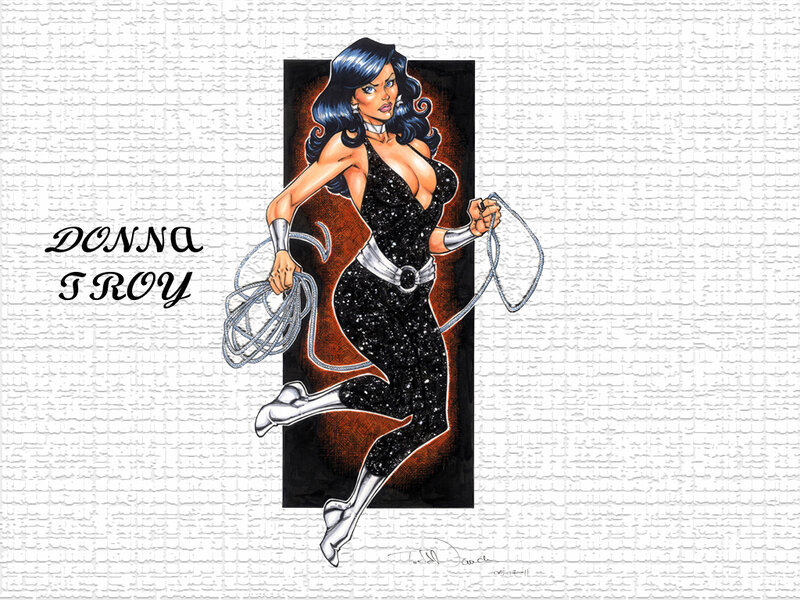 Woman in Black Dress — Dramatic, Comic