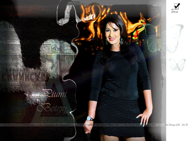 Woman in Black Dress — Dramatic, Digital Art, Butterfly, Fire