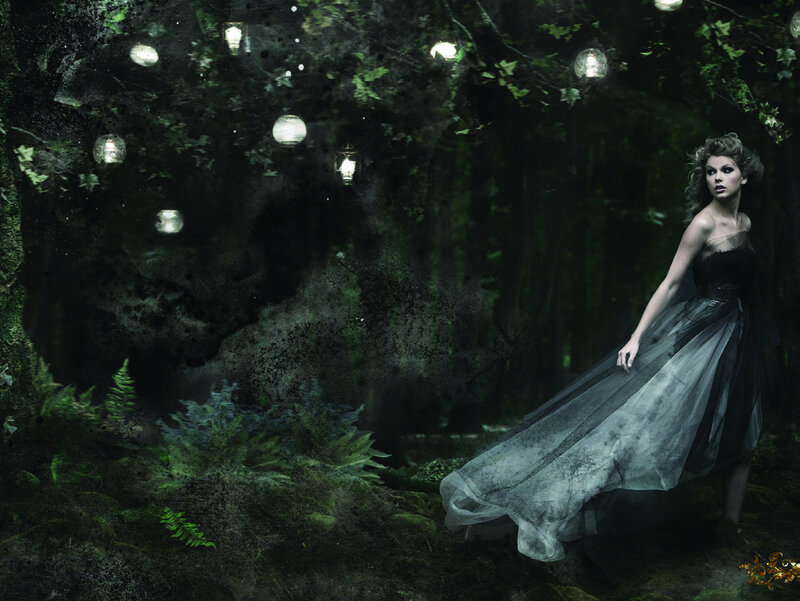 Woman in Black Dress — Dramatic, Mysterious