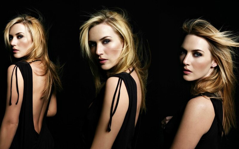 Woman in Black Dress — Dramatic, Photograph, Black Dress, Blonde Hair, Studio Lighting