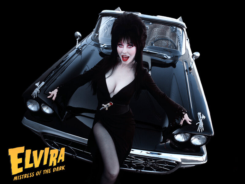 Woman in Black Dress — Dramatic, Photograph, Car