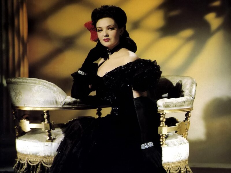 Woman in Black Dress — Dramatic, Photograph, Chair, Rose