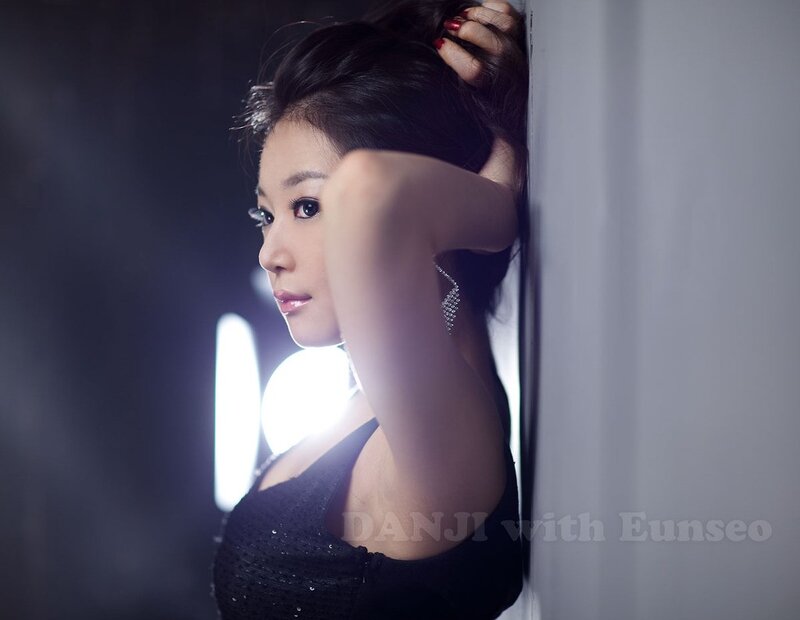Woman in Black Dress — Dramatic, Photograph, Earring, Wall, Light