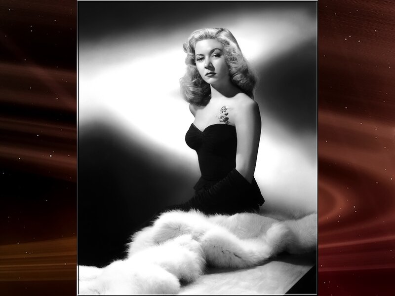 Woman in Black Dress — Dramatic, Photograph, Fur