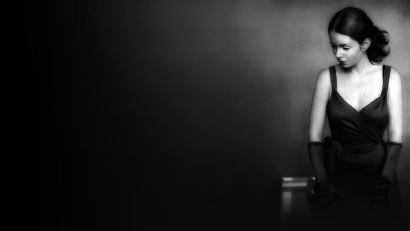 Woman in Black Dress — Dramatic, Photograph, Gloves, Wall