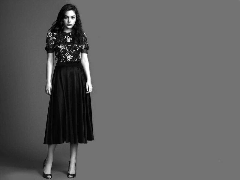 Woman in Black Dress — Dramatic, Photograph, Heels, Black and White