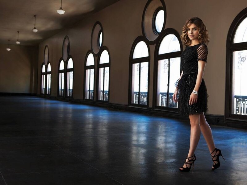 Woman in Black Dress — Dramatic, Photograph, Heels, Windows