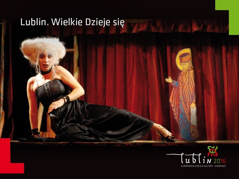 Woman in Black Dress — Dramatic, Photograph, Red Curtain
