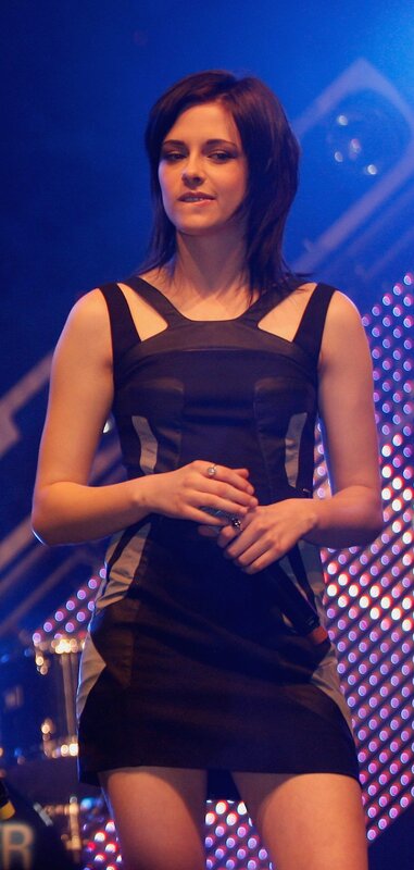 Woman in Black Dress — Dramatic, Photograph, Stage Lights