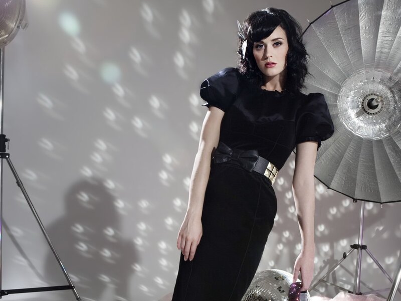 Woman in Black Dress — Dramatic, Photograph, Studio Lights, Mirror Ball