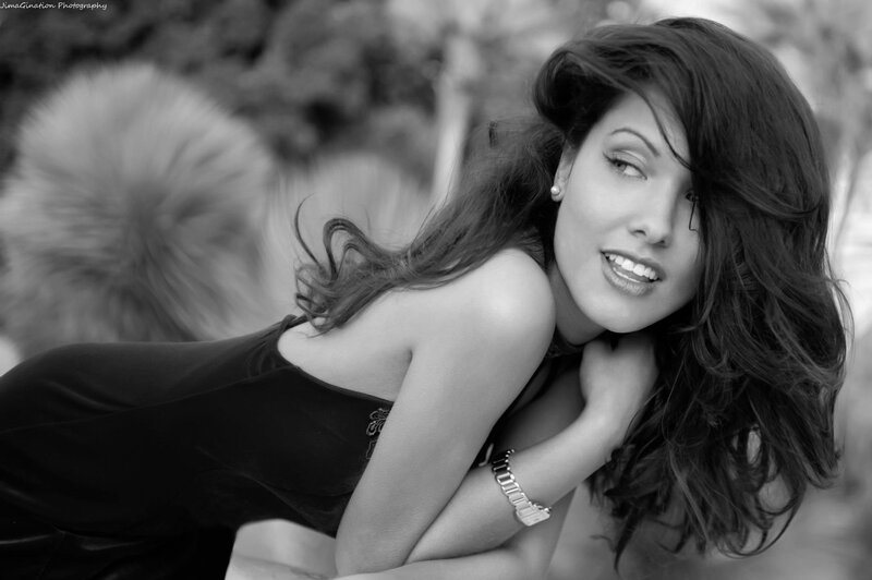 Woman in Black Dress — Dramatic, Photograph, Watch, Earring