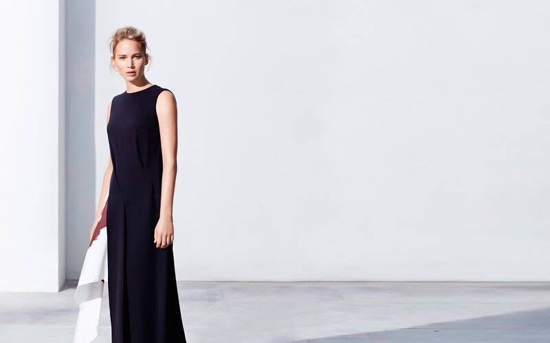 Woman in Black Dress — Minimalist, Afternoon