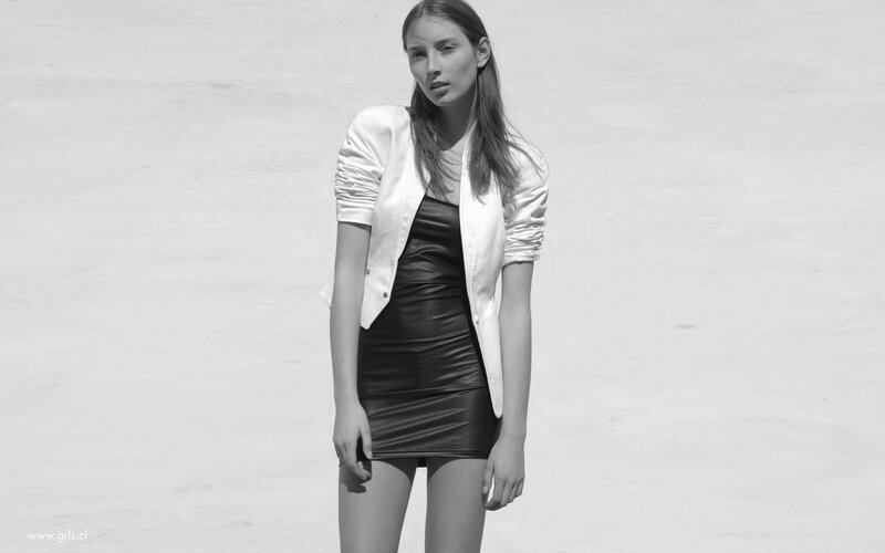 Woman in Black Dress — Neutral, Photograph, Jacket