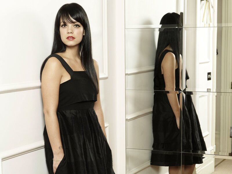Woman in Black Dress — Neutral, Photograph, Mirror
