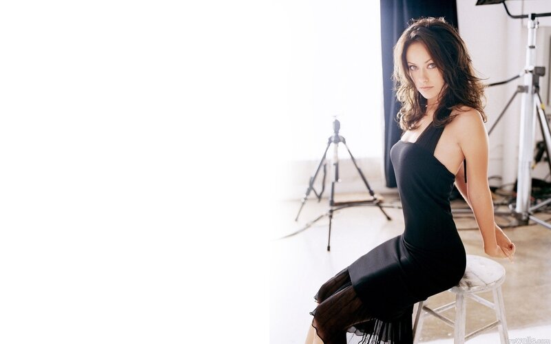 Woman in Black Dress — Neutral, Photograph, Stool