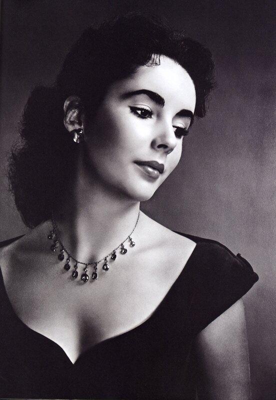 woman in black dress portrait