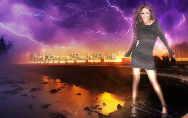 Woman in Black Dress — Purple, Dramatic, Night, Digital Art