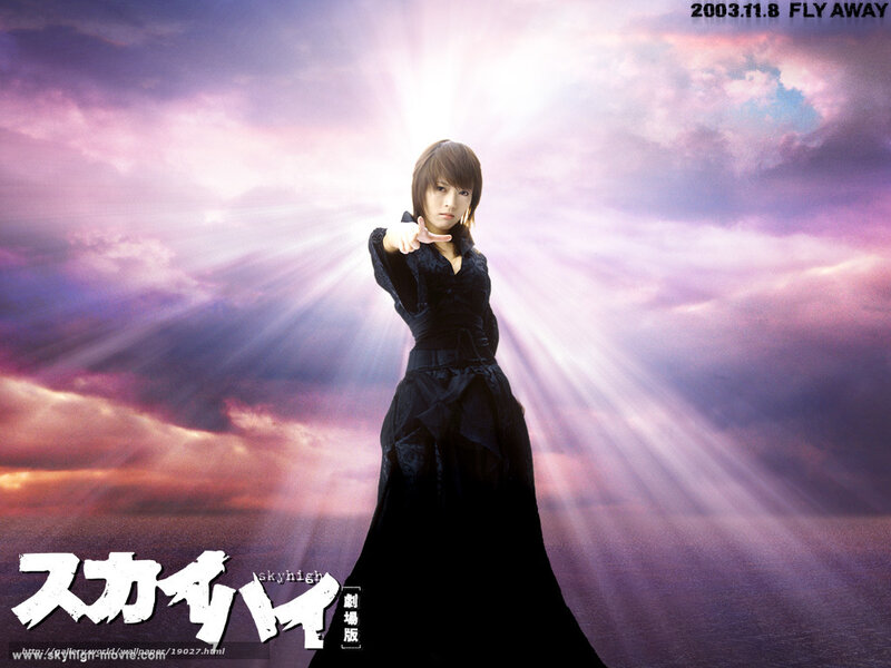 Woman in Black Dress — Purple, Dramatic, Sunset, Photograph
