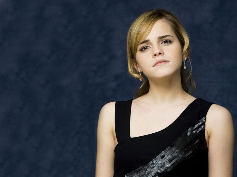 Woman in Black Dress — Serious, Photograph, Earrings