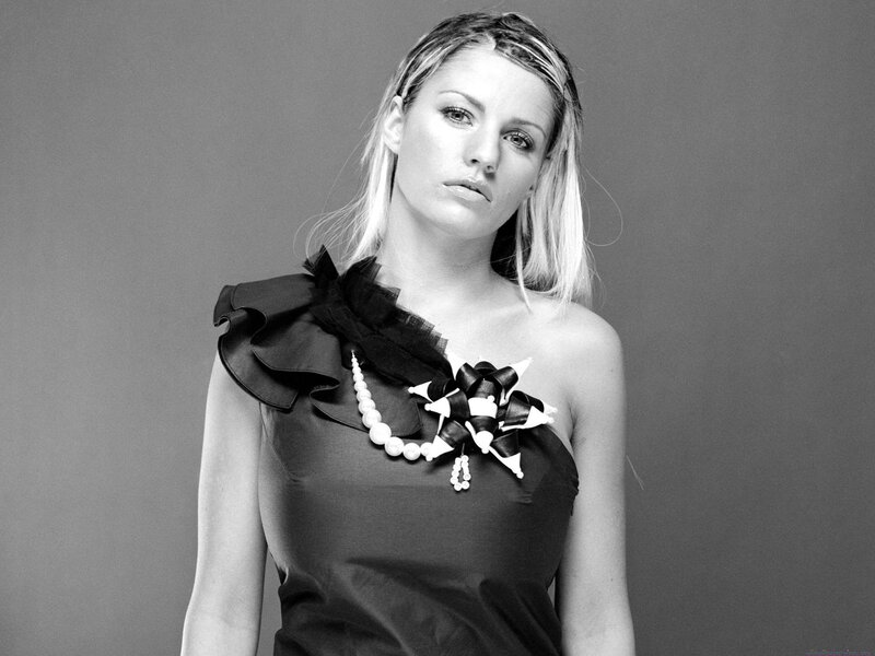 Woman in Black Dress — Serious, Photograph, Necklace, Ruffles